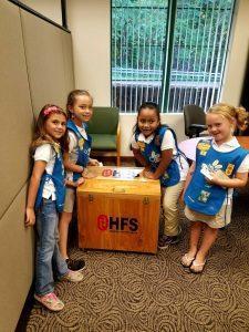 girl scout girls treasure hunt