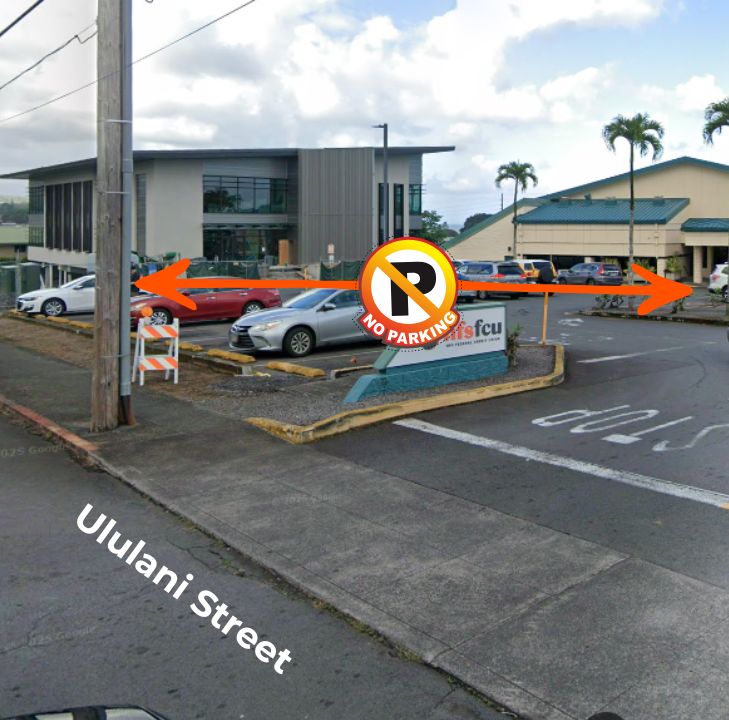 Upper Parking Lot at Hilo Branch Closed from May 17 through May 19