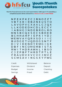 Youth Month Word Search Puzzle